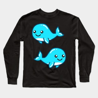 Cute Whale Long Sleeve T-Shirt